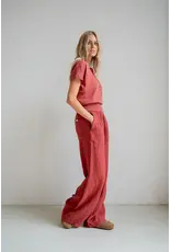 Penn & Ink N.Y. P&I Trousers S26Z844 Burgundy