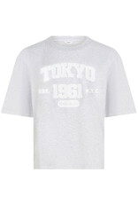 Penn & Ink N.Y. T-shirt S26F1812 Grey m. white