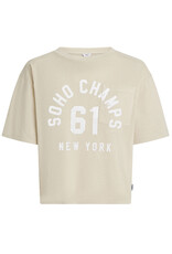 Penn & Ink N.Y. T-shirt S26F1839 print Oyster white
