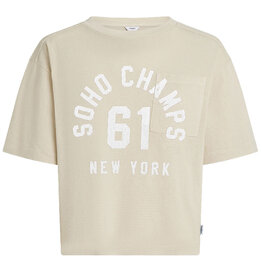 Penn & Ink N.Y. T-shirt S26F1839 print Oyster white