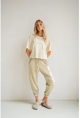 Penn & Ink N.Y. P&I T-shirt S26F1839 print Oyster white