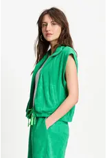 Pom Amsterdam Pom Gilet Terry palm Green