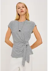 Rails Top Gabbie Ivory navy stripe