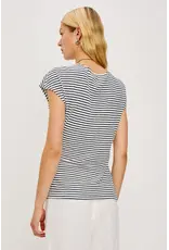 Rails Top Gabbie Ivory navy stripe