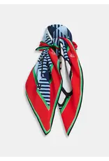 Essentiel Antwerp Essentiel Scarf Joopy printed Electric cyan