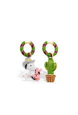 Essentiel Antwerp Essentiel Earrings Jamina with charms Electric Cyan