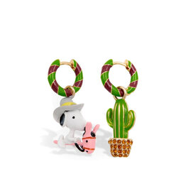 Essentiel Antwerp Essentiel Earrings Jamina with charms Electric Cyan