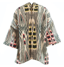 Rabens Saloner Rabens Kimono Abba ikat Forest pink sand&citrus