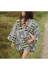 Rabens Saloner Rabens Kimono Abba ikat Forest pink sand&citrus
