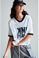 Penn & Ink N.Y. Top print S26F1885LTD White navy