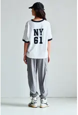 Penn & Ink N.Y. Top print S26F1885LTD White navy