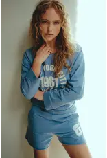 Penn & Ink N.Y. P&I Sweater S26F1886LTD print Moonlight wash