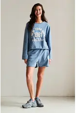 Penn & Ink N.Y. P&I Sweater S26F1886LTD print Moonlight wash