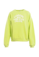 Penn & Ink N.Y. P&I Sweater S26F1880LTD print Sunny lime white