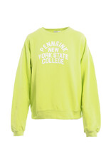 Penn & Ink N.Y. Sweater S26F1880LTD print Sunny lime white