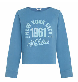 Penn & Ink N.Y. Sweater S26F1886LTD print Aqua aqua