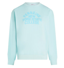 Penn & Ink N.Y. Sweater S26F1880LTD print Pastel blue aqua