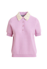 Essentiel Antwerp Polo Jember with embo collar Violette