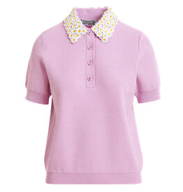 Essentiel Antwerp Polo Jember with embo collar Violette