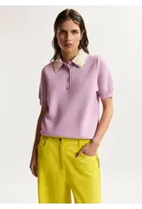 Essentiel Antwerp Polo Jember with embo collar Violette