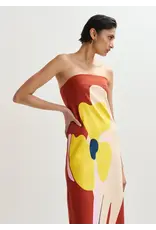 Essentiel Antwerp Dress Jannick printed combo1 Faded plum