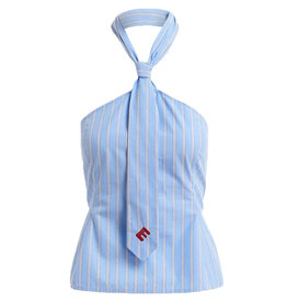 Essentiel Antwerp Top Jopje Mock the halter Combo2 Electric cyan