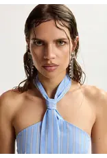 Essentiel Antwerp Top Jopje Mock the halter Combo2 Electric cyan