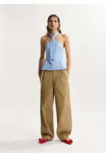 Essentiel Antwerp Top Jopje Mock the halter Combo2 Electric cyan