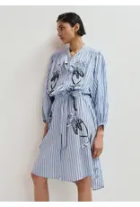 Essentiel Antwerp Dress Jemine 3d flower Combo2 Electric cyan