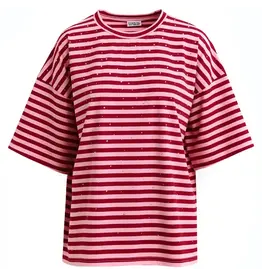 Essentiel Antwerp T-Shirt Joste striped Roze