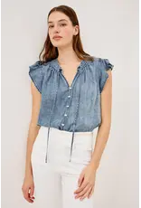 Rails Blouse Aviva Blue ridge