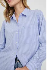 Rails Blouse Elsa Oxford white stripe