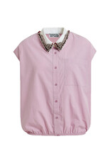 Essentiel Antwerp Essentiel Shirt Janky beaded collar Violette