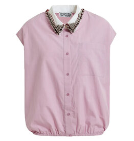 Essentiel Antwerp Essentiel Shirt Janky beaded collar Violette