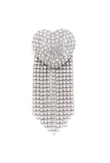 Essentiel Antwerp Brooch Ilive heart rhinestones Off white
