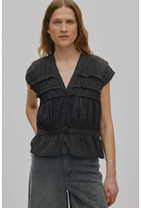 Rabens Saloner Top Elenor Liquorice
