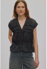 Rabens Saloner Top Elenor Liquorice