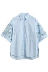Essentiel Antwerp Shirt Kali oversized lace Aquamarine