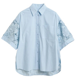 Essentiel Antwerp Shirt Kali oversized lace Aquamarine