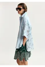 Essentiel Antwerp Shirt Kali oversized lace Aquamarine