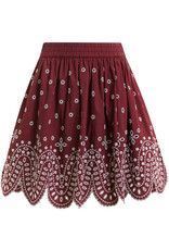 Essentiel Antwerp Miniskirt Karter  Combo3 Deep wine