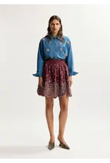 Essentiel Antwerp Miniskirt Karter  Combo3 Deep wine