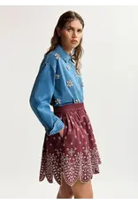 Essentiel Antwerp Miniskirt Karter  Combo3 Deep wine
