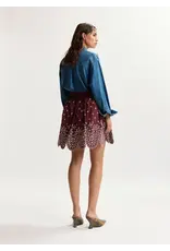 Essentiel Antwerp Miniskirt Karter  Combo3 Deep wine