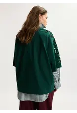 Essentiel Antwerp  Tshirt Kangoo embroidered Bottle green