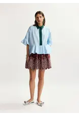 Essentiel Antwerp Shirt Kaylee peplum Combo2 Aquamarine