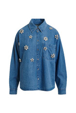 Essentiel Antwerp Shirt Konnection rhinestone Aquamarine
