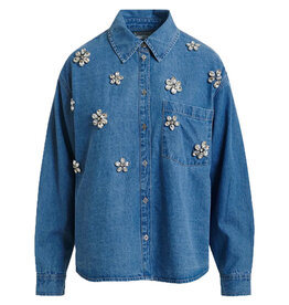 Essentiel Antwerp Shirt Konnection rhinestone Aquamarine