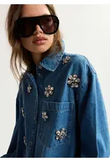 Essentiel Antwerp Shirt Konnection rhinestone Aquamarine