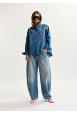 Essentiel Antwerp Shirt Konnection rhinestone Aquamarine
